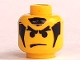Part No: 3626bpx5  Name: Minifigure, Head Male Angry Eyebrows and Sideburns Ninja Pattern - Blocked Open Stud