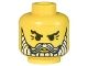 Part No: 3626bpx71  Name: Minifigure, Head Beard with White Beard and Moustache, Crow's Feet Pattern - Blocked Open Stud