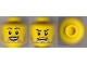 Part No: 3626cpb0593  Name: Minifigure, Head Dual Sided Beard Stubble, Smile / Open Smile Pattern - Hollow Stud