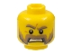 Lot ID: 391141395  Part No: 3626cpb0639  Name: Minifigure, Head Moustache Mutton Chops with Dark Tan and Gray Sideburns, Dark Tan and Gray Eyebrows, Pupils Pattern - Hollow Stud