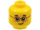 Part No: 3626cpb1565  Name: Minifigure, Head Child, Glasses with Red Round Frames, Black Eyebrows, Freckles Pattern - Hollow Stud