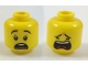 Part No: 3626cpb1928  Name: Minifigure, Head Dual Sided Black Eyebrows, Scared / Closed Eyes Crying Pattern - Hollow Stud