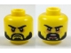 Part No: 3626cpb1931  Name: Minifigure, Head Dual Sided Beard Black, Black Eyebrows, Firm / Angry Open Mouth Pattern - Hollow Stud