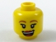 Lot ID: 243238918  Part No: 3626cpb1951  Name: Minifigure, Head Female Dark Orange Eyebrows, Black Eyelashes, Red Lips, Open Mouth Laugh Pattern - Hollow Stud