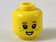 Part No: 3626cpb2335  Name: Minifigure, Head Child, Dark Orange Eyebrows and Freckles, Small Smile Pattern - Hollow Stud
