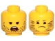 Part No: 3626cpb2410  Name: Minifigure, Head Dual Sided Stubble, Angry / Stubble Blurred, Sad Pattern (Emmet) - Hollow Stud