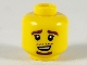 Lot ID: 180709788  Part No: 3626cpb2473  Name: Minifigure, Head Reddish Brown Eyebrows, Moustache Stubble and Goatee Pattern - Hollow Stud