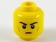 Part No: 3626cpb2595  Name: Minifigure, Head Black Eyebrows, Medium Nougat Cheek Lines and Frown Pattern - Hollow Stud
