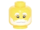 Part No: 3626cpb2914  Name: Minifigure, Head White and Light Bluish Gray Bushy Eyebrows, Beard, and Moustache, Laugh Lines Pattern - Hollow Stud