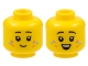 Minifig Head, Sprinkles on Cheeks, Happy, Open Mouth Smile / Closed Mouth Smile print