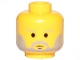 Part No: 3626cps4  Name: Minifigure, Head Beard with SW Gray Beard and Thin Gray Eyebrows Pattern - Hollow Stud