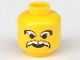 Part No: 3626p61  Name: Minifigure, Head Moustache Ice Planet White and White Eyebrows Pattern