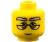 Part No: 3626pb0003  Name: Minifigure, Head Glasses with HP Dumbledore Pattern