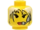 Part No: 3626pb0106  Name: Minifigure, Head Female with Red Lips, White Hair and Headset Pattern