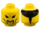 Part No: 3626pb0182  Name: Minifigure, Head Moustache Fu Manchu, Cheek Bones Pattern (Emperor Chang Wu)
