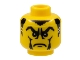 Part No: 3626pb0219  Name: Minifigure, Head Male Sideburns with White Stripes, Frown and Facial Hair, White Pupils Pattern (Vladek)