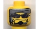 Part No: 3626pb0226  Name: Minifigure, Head Glasses with Headset, Bandana Pattern (Diamond)