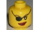 Part No: 3626pb0324  Name: Minifigure, Head Female with Eye Patch and Large Red Lips Pattern