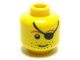 Part No: 3626pb0325  Name: Minifigure, Head Male Eye Patch, Brown Eyebrows, Stubble Pattern
