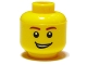 Part No: 3626pb0405  Name: Minifigure, Head Male Reddish Brown Eyebrows, Open Lopsided Grin with Teeth, White Pupils Pattern