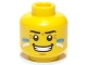 Part No: 3626pb0505  Name: Minifigure, Head Face Paint with Blue and White Painted Cheeks and Grin Pattern