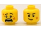 Part No: 3626pb0650 Name: Minifigure, Head Dual Sided Black Eyebrows, Dark Orange Scuff Marks, Medium Nougat Chin Dimple, Scared Open Mouth with Teeth Parted / Smirk Pattern Part No: 3626pb0650 Name: Minifigure, Head Dual Sided Black Eyebrows, Dark Orange Scuff Marks, Medium Nougat Chin Dimple, Scared Open Mouth with Teeth Parted / Smirk Pattern