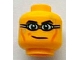 Part No: 3626pb0742  Name: Minifigure, Head Black Eyebrows, Cheek Lines and Swim Goggles Pattern