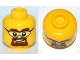 Part No: 3626pb0803  Name: Minifigure, Head Glasses with Safety Goggles, Brown Eyebrows and Goatee Pattern