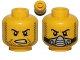 Part No: 3626pb0883  Name: Minifigure, Head Dual Sided Beard Stubble, Determined / Breathing Apparatus Pattern