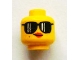 Part No: 3626pb0918  Name: Minifigure, Head Female Black Sunglasses, Red Lips, Beauty Mark, Smirk Pattern
