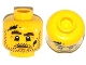 Part No: 3626pb0988  Name: Minifigure, Head Beard Stubble, Brown Eyebrows, Drop of Sweat and Black Stains Pattern
