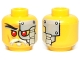 Part No: 3626pb1041  Name: Minifigure, Head Alien with Red Eyes, Head Plates Pattern (Evil Wu)