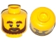 Part No: 3626pb1057 Name: Minifigure, Head Beard Brown, Bushy Eyebrows, Grin and White Pupils Pattern Part No: 3626pb1057 Name: Minifigure, Head Beard Brown, Bushy Eyebrows, Grin and White Pupils Pattern