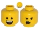 Part No: 3626pb1147  Name: Minifigure, Head Dual Sided Open Smile with Tongue / Open Mouth on One Side Pattern (Emmet)