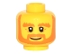Part No: 3626pb1512  Name: Minifigure, Head Beard Orange, Bushy Eyebrows, White Pupils, Wrinkles and Smile Pattern