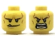 Part No: 3626pb2039 Name: Minifigure, Head Dual Sided Black Eyebrows, White Pupils, Chin Dimple and Cheek Lines, Smile with Tooth / Open Mouth Angry Pattern Part No: 3626pb2039 Name: Minifigure, Head Dual Sided Black Eyebrows, White Pupils, Chin Dimple and Cheek Lines, Smile with Tooth / Open Mouth Angry Pattern