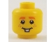 Part No: 3626pb2065  Name: Minifigure, Head Orange Eyebrows, Freckles, Grin with Buck Teeth Pattern