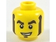 Part No: 3626pb2085 Name: Minifigure, Head Dark Brown Thick Eyebrows, Mutton Chops and Soul Patch, Lopsided Open Mouth Smile with Teeth Pattern Part No: 3626pb2085 Name: Minifigure, Head Dark Brown Thick Eyebrows, Mutton Chops and Soul Patch, Lopsided Open Mouth Smile with Teeth Pattern