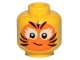 Part No: 3626pb2378  Name: Minifigure, Head Child Female Orange Cat Face Paint Pattern