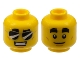 Part No: 3626pb2396 Name: Minifigure, Head Dual Sided Thick Black Eyebrows, Black Sunglasses, Smile with Teeth / White Pupils, Closed Mouth Pattern Part No: 3626pb2396 Name: Minifigure, Head Dual Sided Thick Black Eyebrows, Black Sunglasses, Smile with Teeth / White Pupils, Closed Mouth Pattern