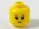 Part No: 3626pb2601  Name: Minifigure, Head Child Reddish Eyebrows, Grin Pattern