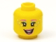 Part No: 3626pb2777  Name: Minifigure, Head Female Dark Pink Eyebrows and Lips, Medium Azure Eye Shadow and Sprinkles Pattern