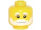 Part No: 3626pb2914  Name: Minifigure, Head White and Light Bluish Gray Bushy Eyebrows, Beard, and Moustache, Laugh Lines Pattern