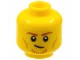 Part No: 3626pb2941  Name: Minifigure, Head Dark Orange Eyebrows and Chin Whiskers, Medium Nougat Cheek Lines Pattern