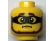 Part No: 3626pb2975  Name: Minifigure, Head Reddish Brown Thick Eyebrows and Beard, Black Mask, Worried Frown Pattern