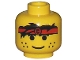 Part No: 3626px101  Name: Minifigure, Head Male Headband Red and Freckles Pattern