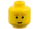 Part No: 3626px104  Name: Minifigure, Head Male Brown Eyebrows, Slight Smile Pattern (SW Ep.2 Anakin)