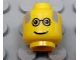 Part No: 3626px18  Name: Minifigure, Head Glasses with Gray Balding Hair Pattern
