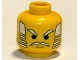 Part No: 3626px4  Name: Minifigure, Head Moustache White Hair, Eyebrows Pattern