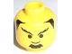 Part No: 3626px54  Name: Minifigure, Head Male Black Goatee, Eyebrows, and Hair Pattern